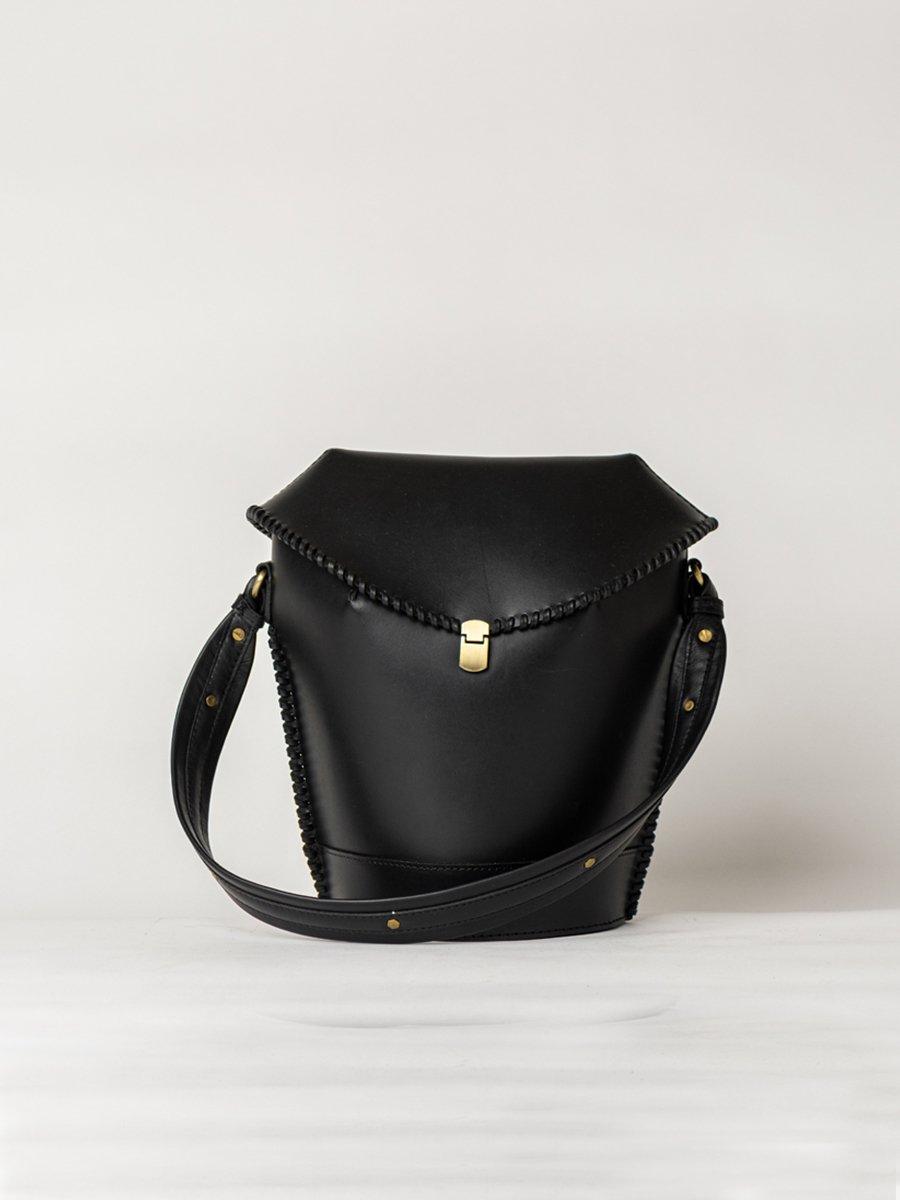 Calvin Klein sale lock leather bucket bag