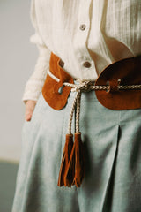 Wide Leg Pants + Kahlo Belt - CordStudio