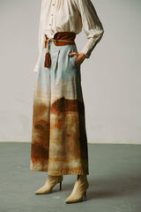 Wide Leg Pants + Kahlo Belt - CordStudio