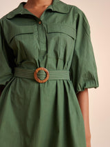 Belted Short Dress - CordStudio