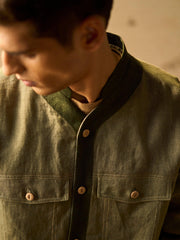 Collarless Jacket - CordStudio